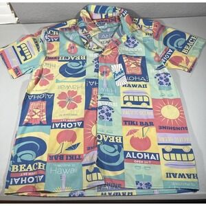 NWT Mens Large Fresh Prints of Bel-Air Party Shirt Clothing Aloha Hawaiian